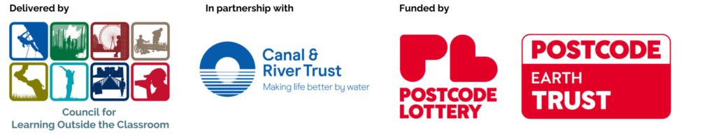 CLOtC Logo, Canal & River Trust Logo, and People's Postcode Lottery Logo
