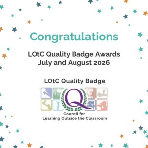 Congratulations image to those who have been awarded the LOtC Quality Badge in July and August 2026